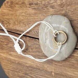 B2903 sterling‎ eternity ring twine bracelet